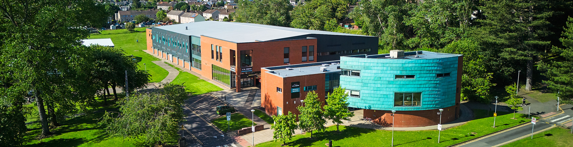Aerial view of the ASW and Webster buildings Aerial view of the ASW and Webster buildings