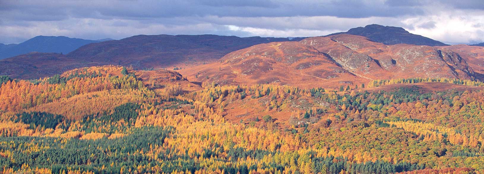 Scottish mountains in the sunshine