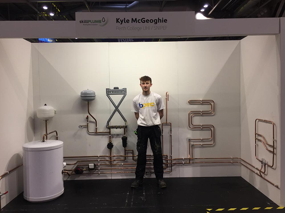 Student showcases talent at national SkillPLUMB final