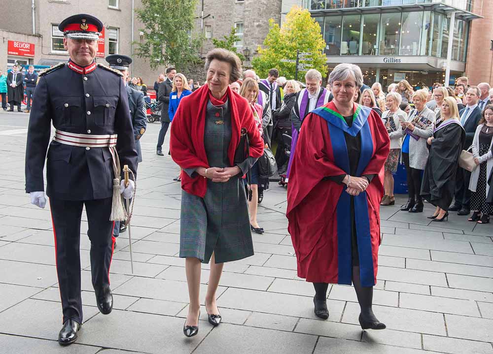 Her Royal Highness The Princess Royal honours Perth Graduands 