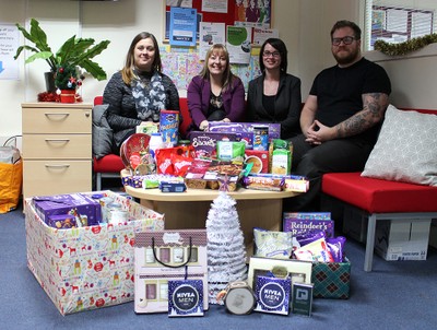 Student Support staff foodbank donation