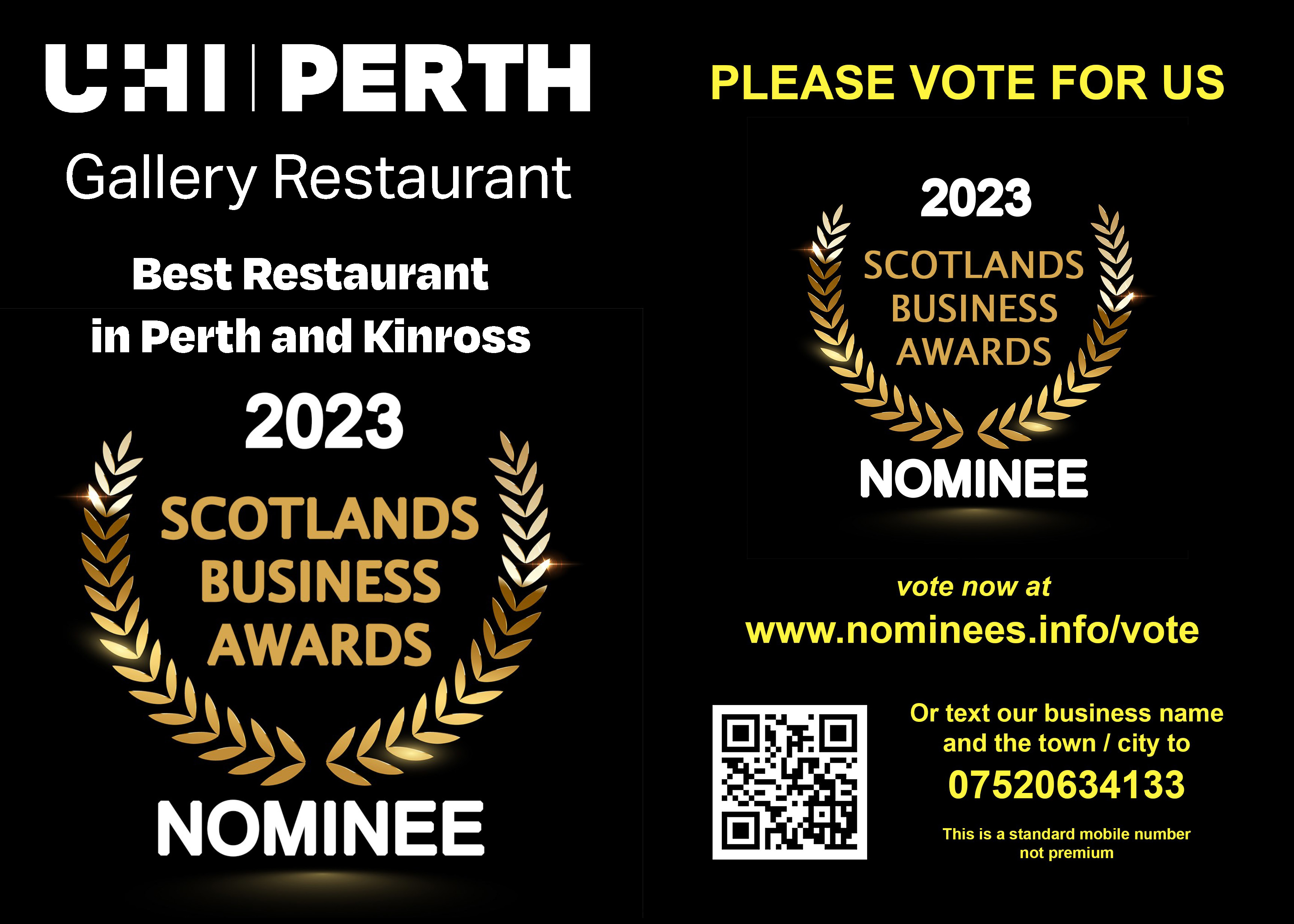 Awards nomination for Gallery Restaurant