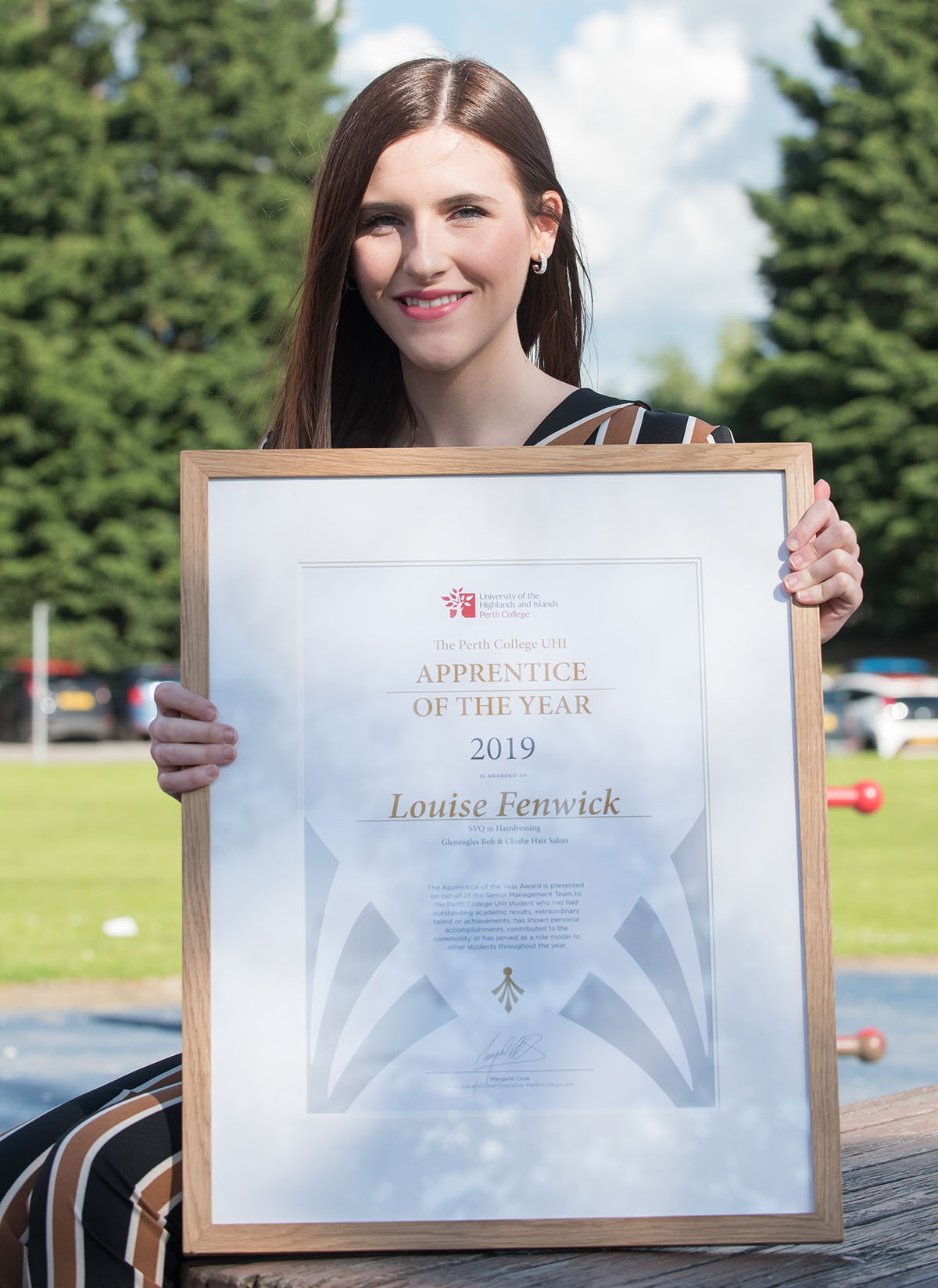 Louise Fenwick, Perth College UHI Apprentice of the Year Award 2019 - Joint winner
