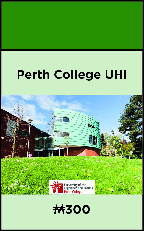 Perth College UHI Campaigning for Landmark Spot in the New Perth and Kinross Monopoly Edition