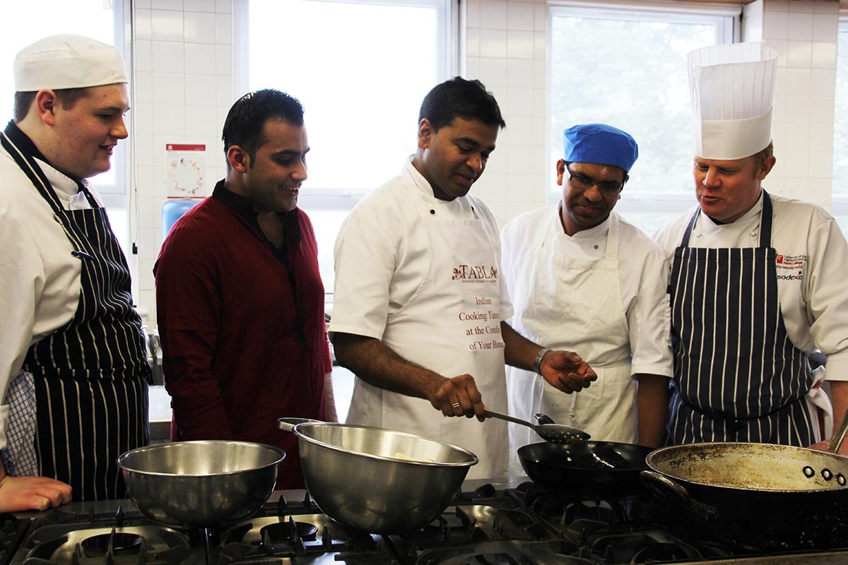 Perth College UHI Students Getting Their Curry On With Tabla Chef/Owner Praveen Kumar