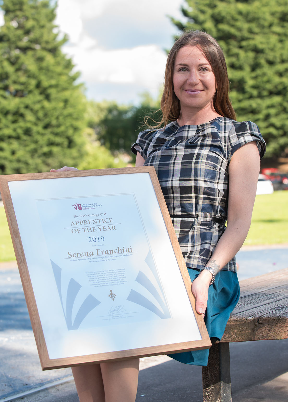 Serena Franchini, Perth College UHI Apprentice of the Year Award 2019 - Joint winner
