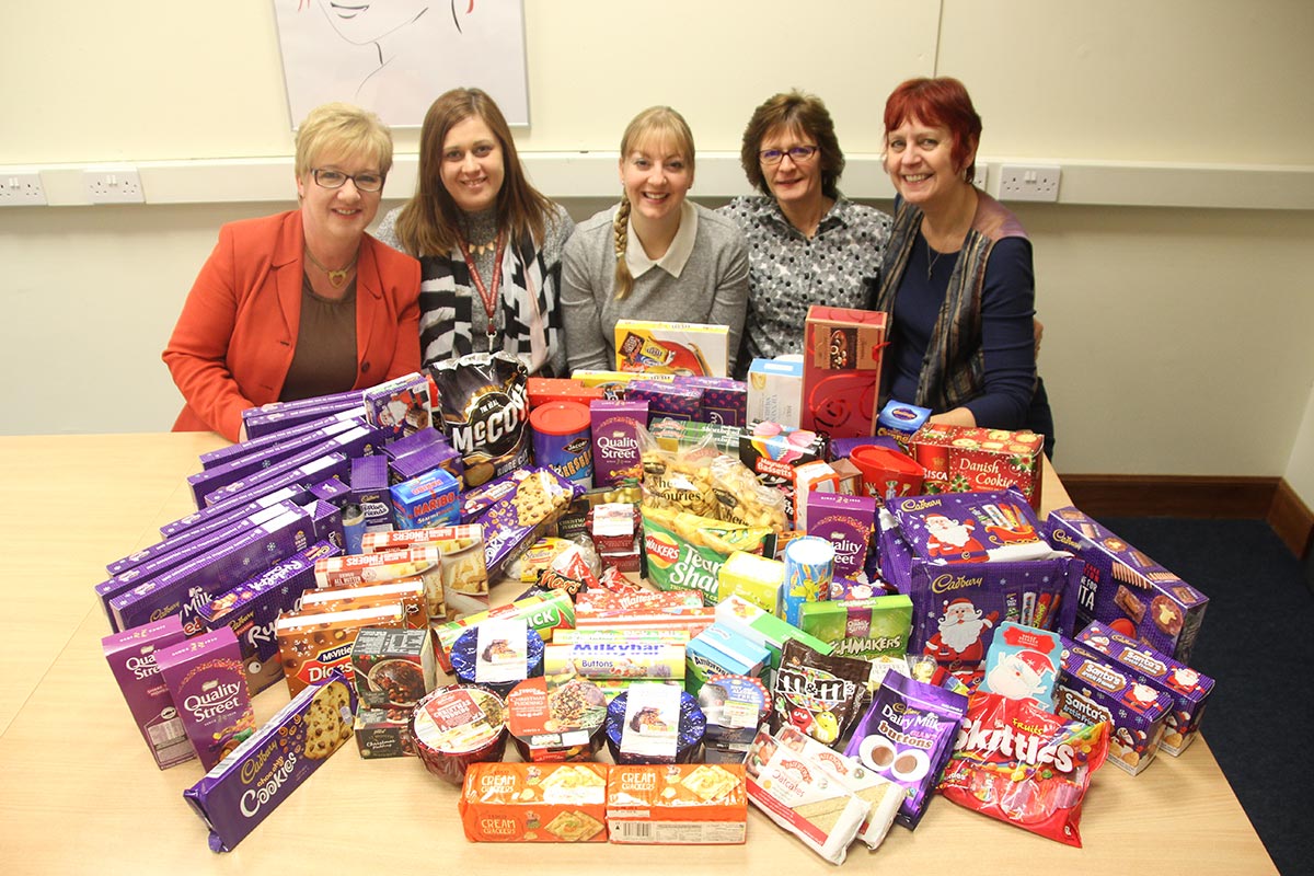 Staff donate to local foodbank