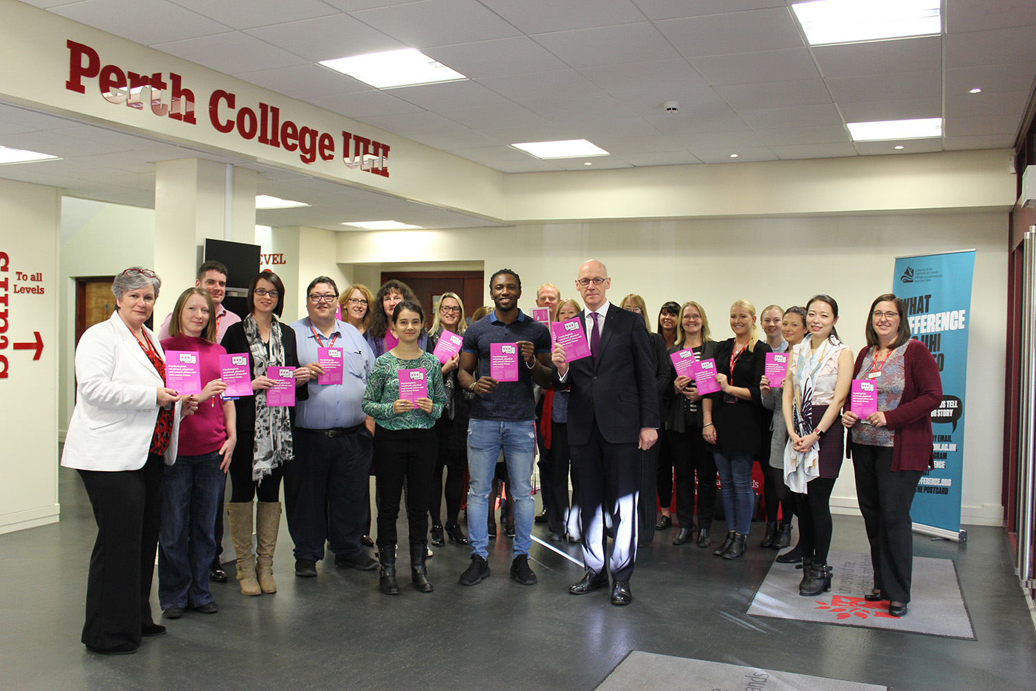 Support cards launched at Perth College UHI 