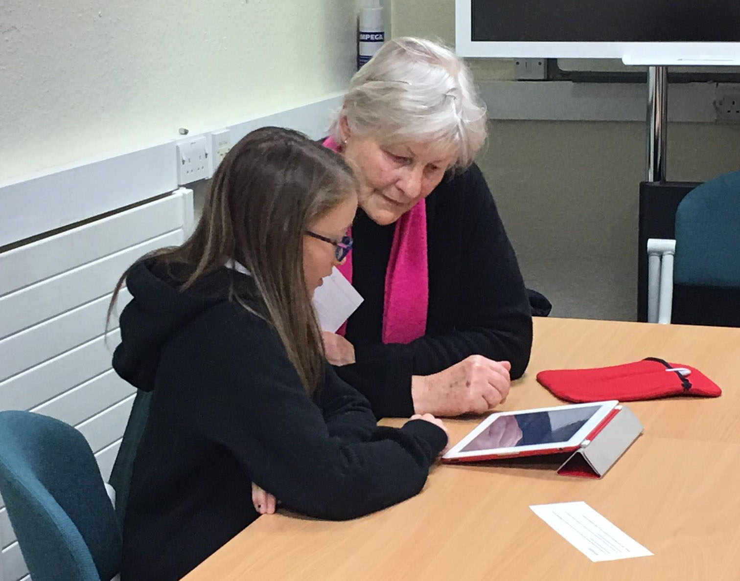 Young people help older generation in using new technology