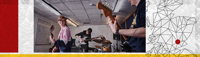 group of students playing musical instruments