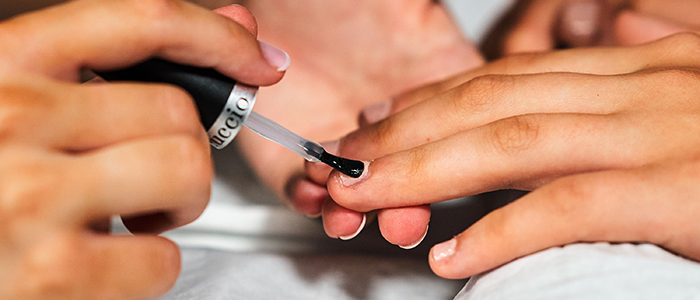nails being painted