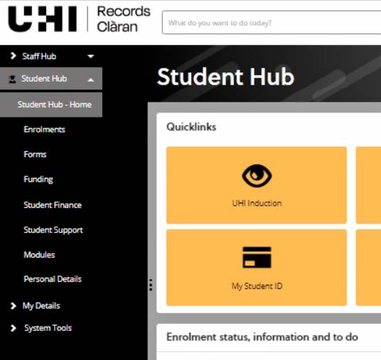 student hub close up