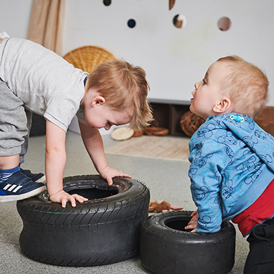 kids playing in nursery