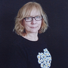 lorraine wearing a black top