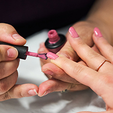 nails being painted