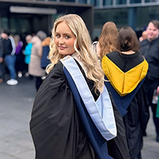 Katarzyna in her graduation gown