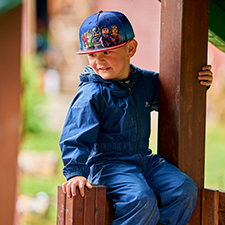 child playing outside