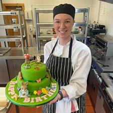 jemima with a cake