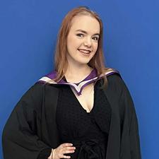 rachel in her graduation gown