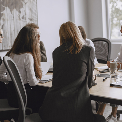 management staff in a meeting