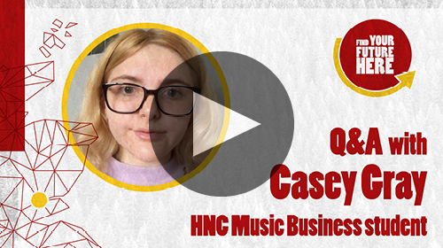 q and a with casey gray hnc music business student