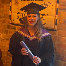 jakki in graduation gown