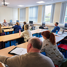 students in a classroom