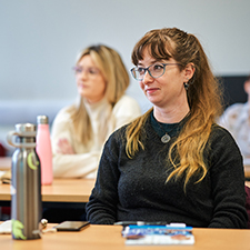 students in classroom having a discussion