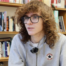 charlie in a grey jumper