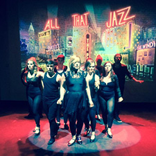 musical theatre students performing in the theatre