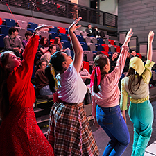 musical theatre students performing at the scottish apprenticeship awards